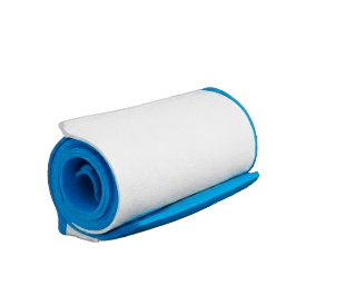 Blue material roll product