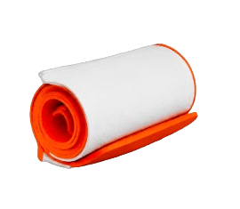 Orange material roll product