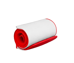 Red material roll product